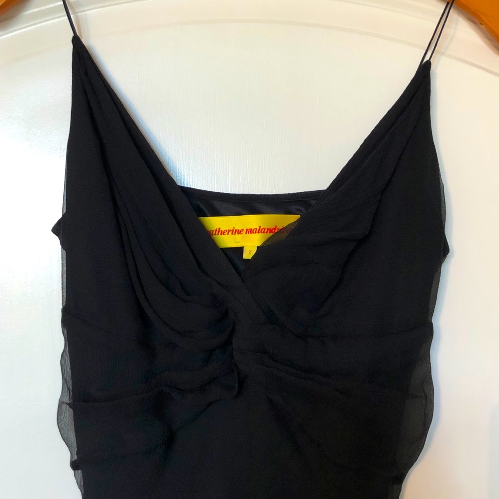 VINTAGE SILK MIDI DRESS Catherine Malandrino